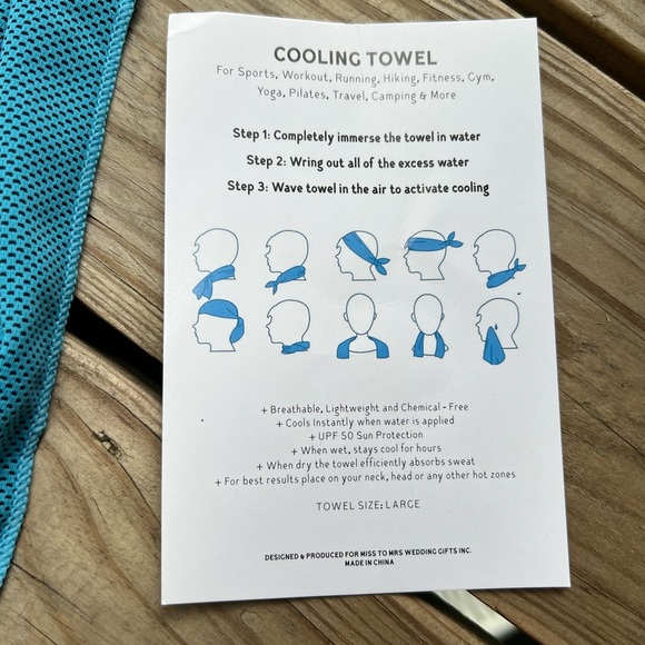 Ms to Mrs work out items - sweat towel, head band, arm band - Picture 2 of 6